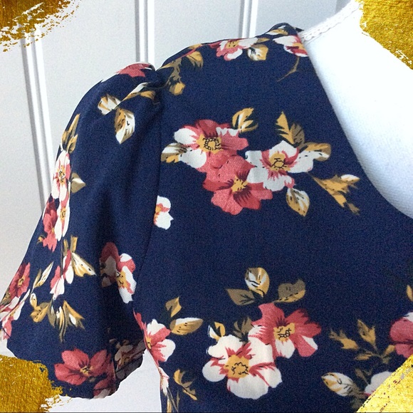 Adorable Floral High Low Dress - Picture 3 of 7