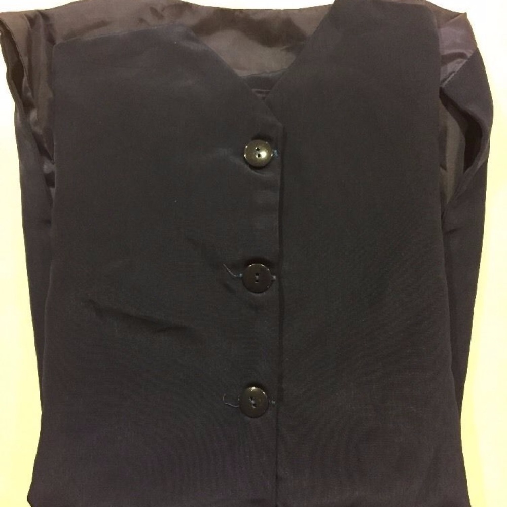 Blue Button Vest Size XL