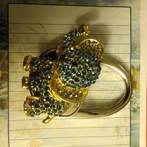 NWOT Rhinestone Crystal Elephant purse/bag hanger