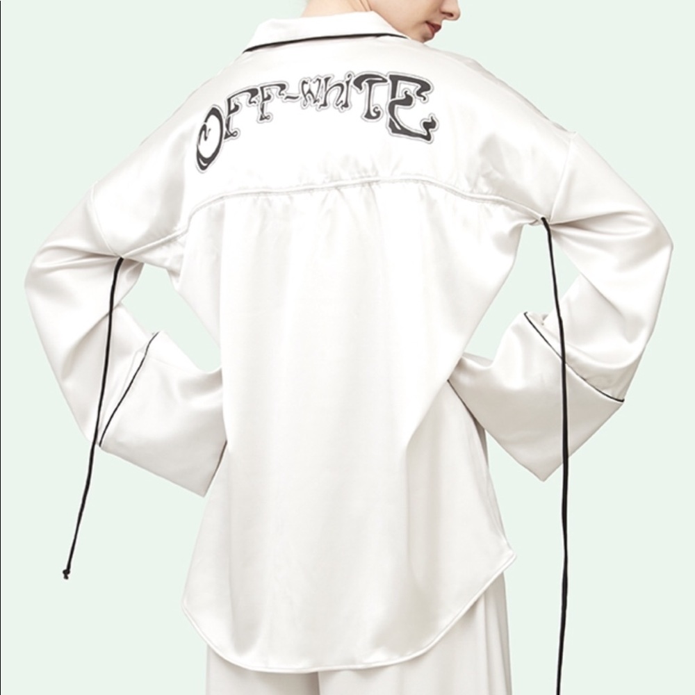 BRAND NEW OFF-WHITE PAJAMA SHIRT PRINT