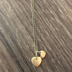 Dogeared double heart necklace