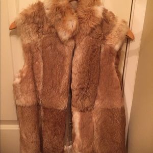 Elie Tahari Rabbit fur vest