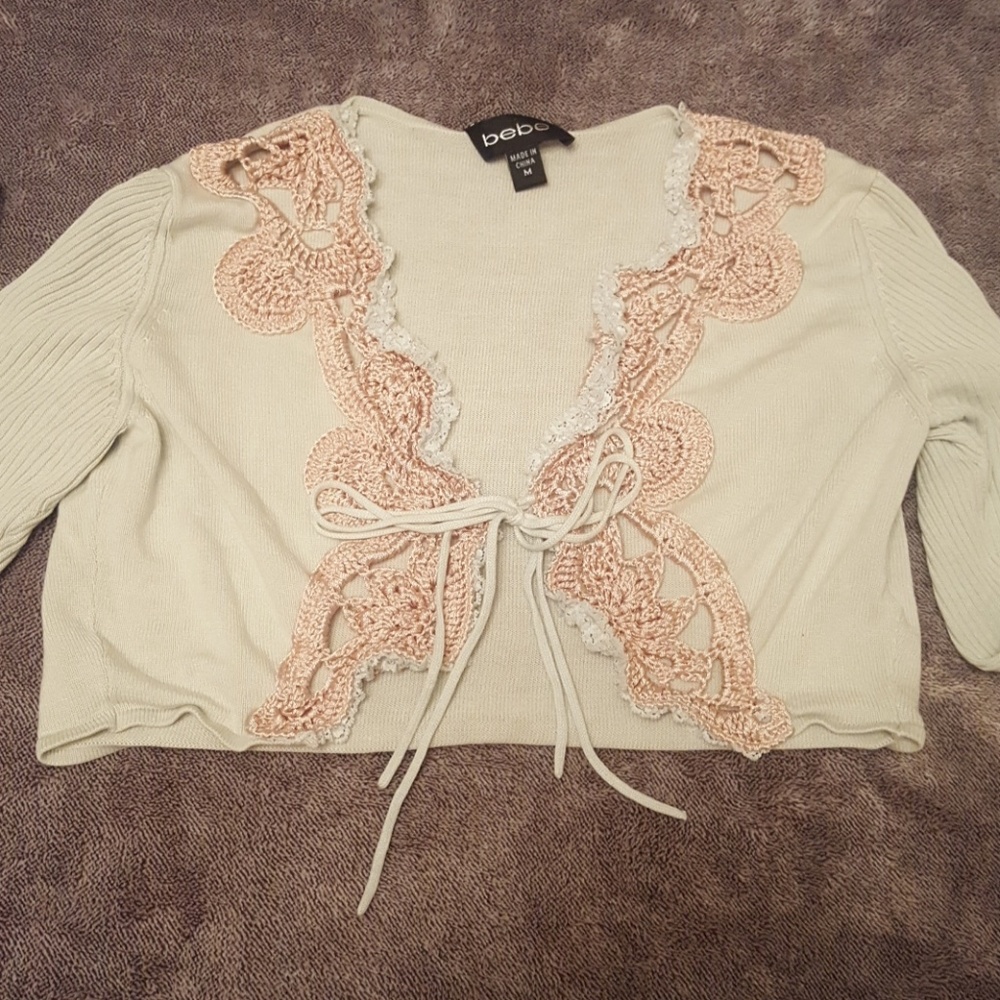 Slightly used Bebe Cardigan Size Med. $69 retailed