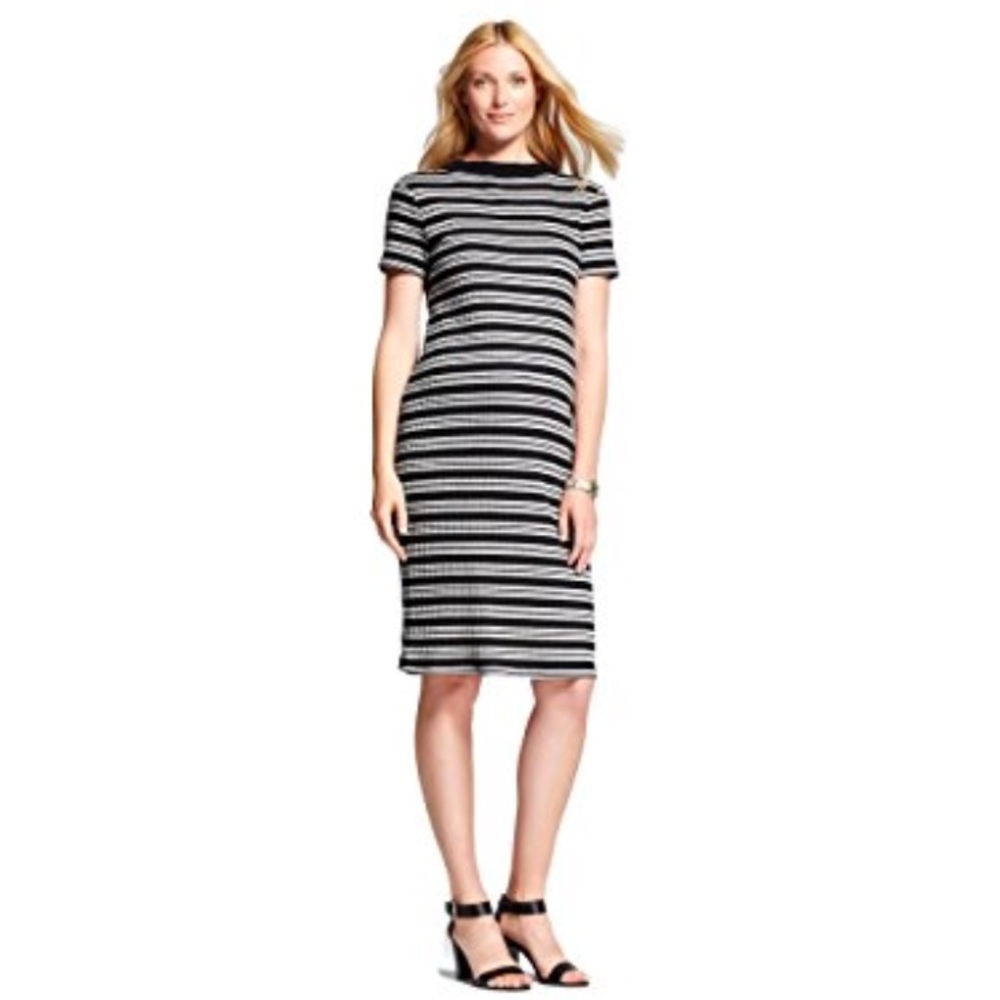 Maternity Striped Sweater Dress
