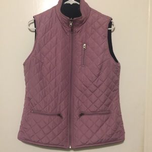 Women's reversible vest.  Fleeced and Quilted.