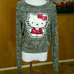 Ladies Sequin Hello Kitty Sweater