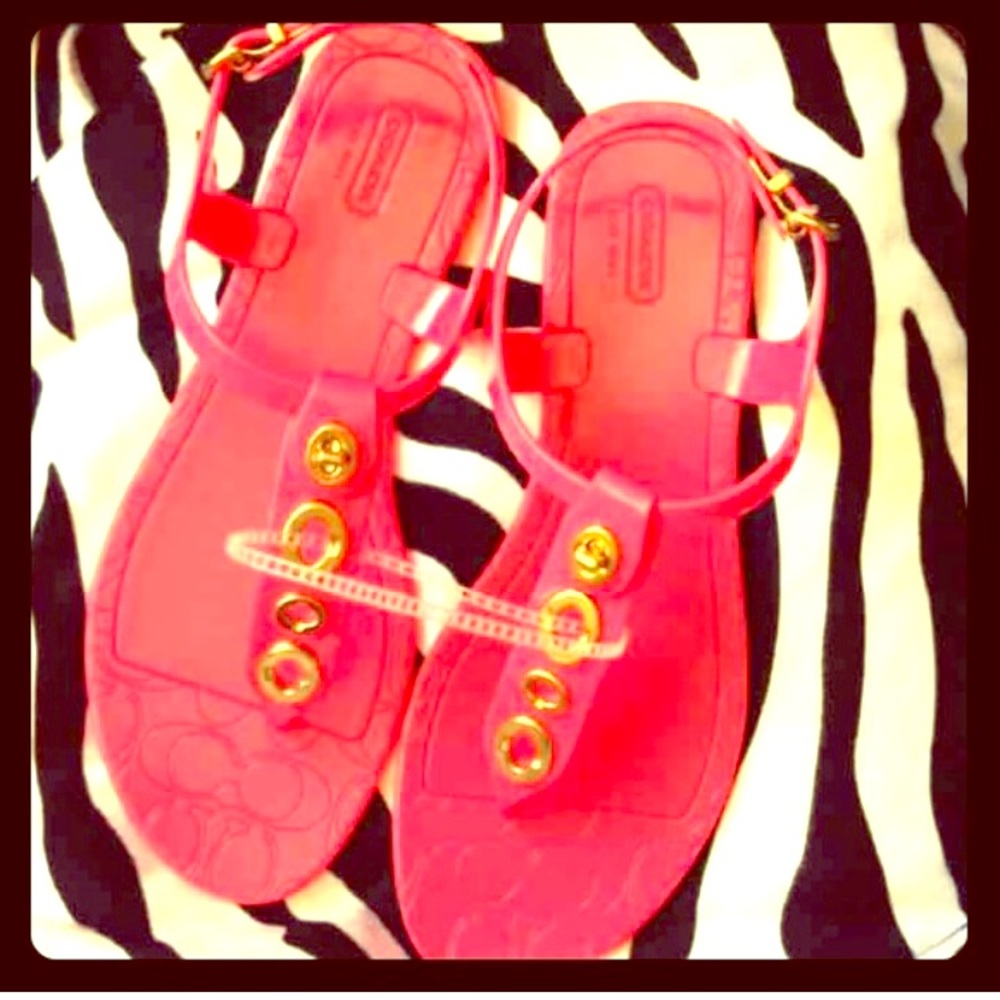 💕COACH JELLY SANDALS💕
