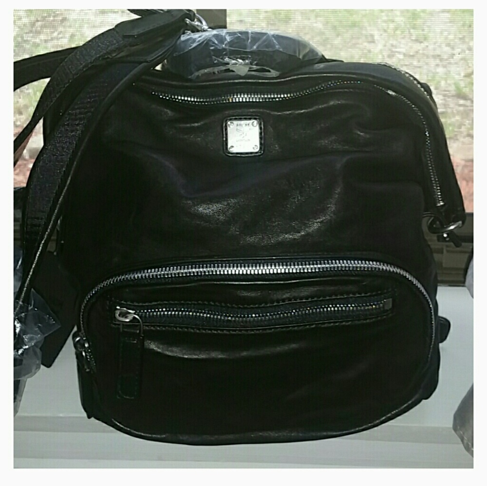 MCM Transformer Black Backpack