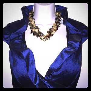 Xscape Size 6 Navy Cocktail Dress