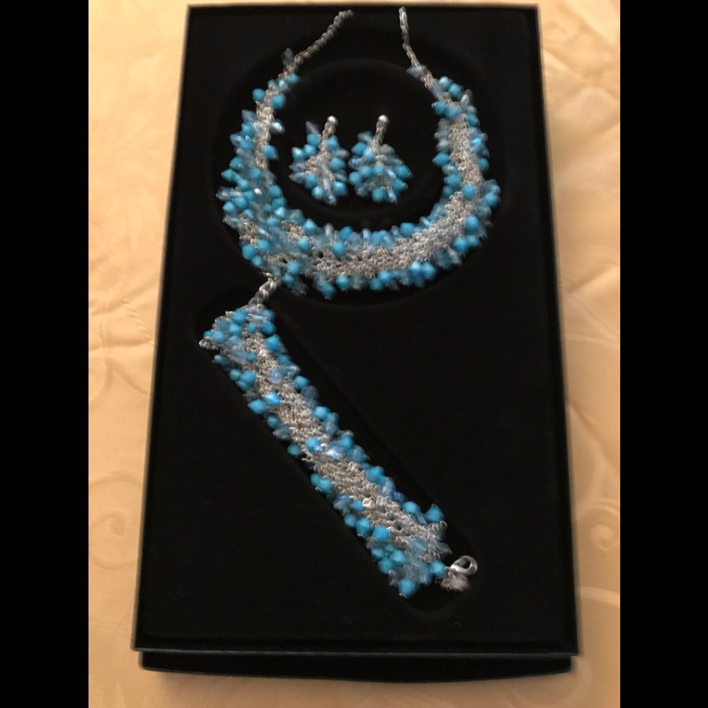 Silver & Turquoise Jewelry Set - Picture 1 of 1