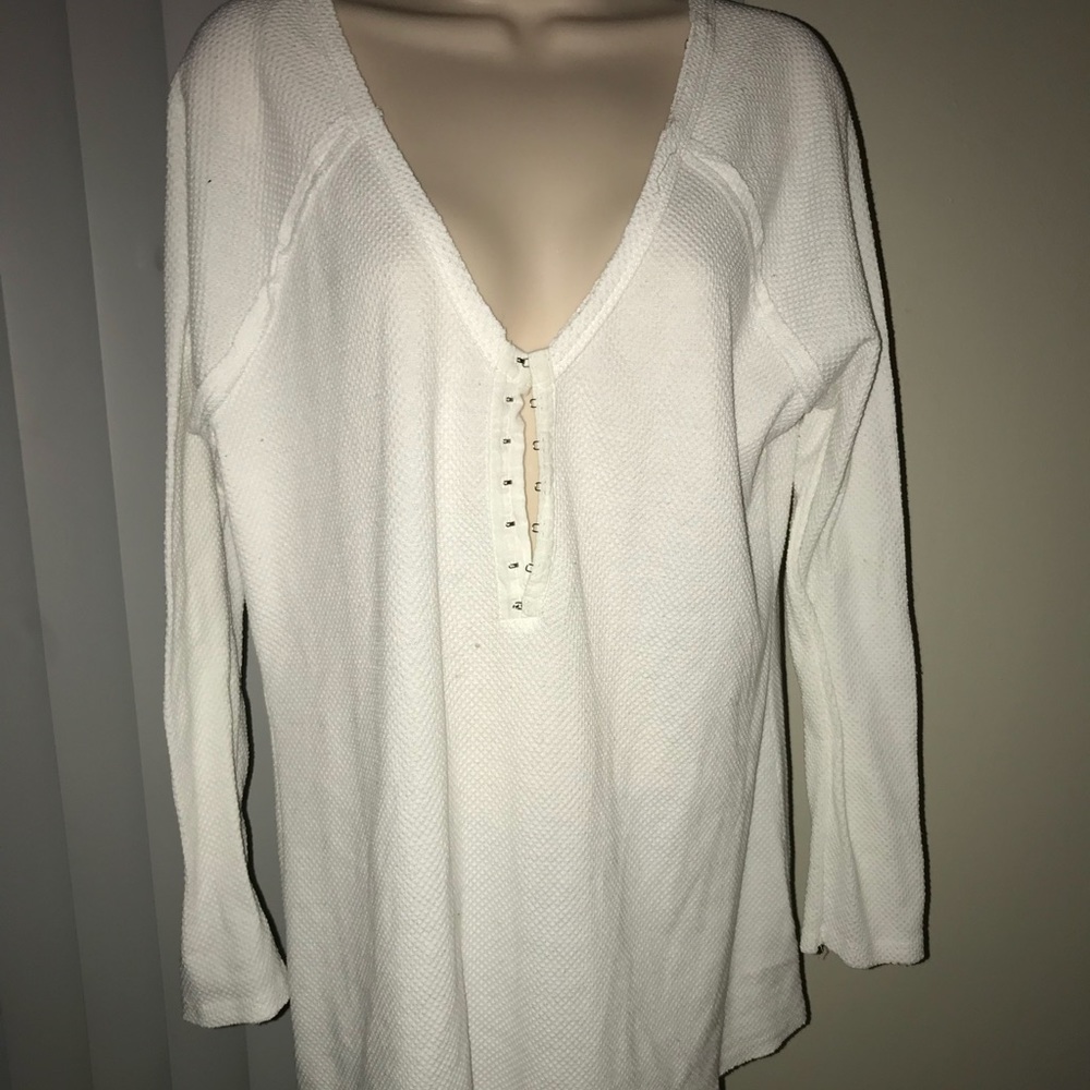 Only worn a couple times, White Long Sleeve Shirt