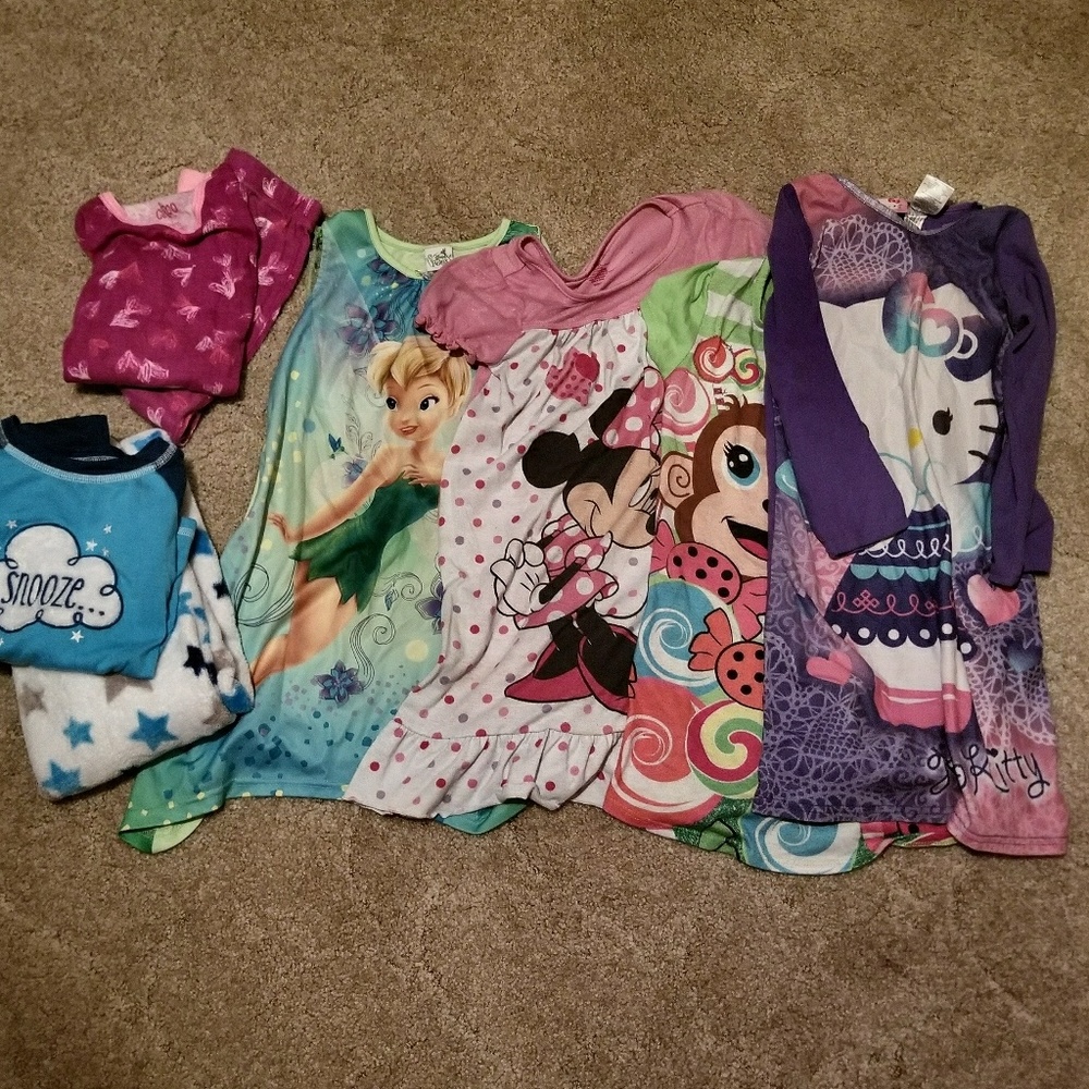 Bundle of girls pajamas