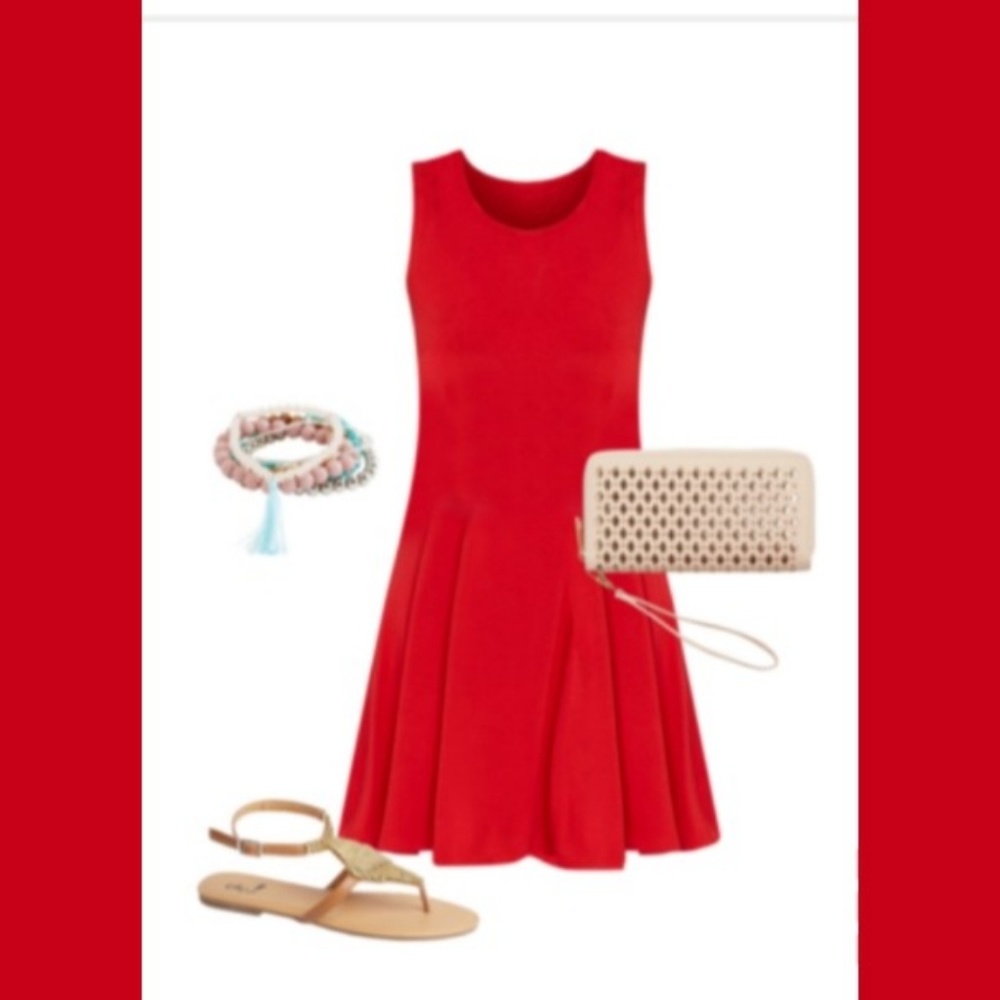 💃 Trendy keyhole back swing dress