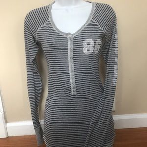 Victoria Secret Long Sleeve Stripped Top