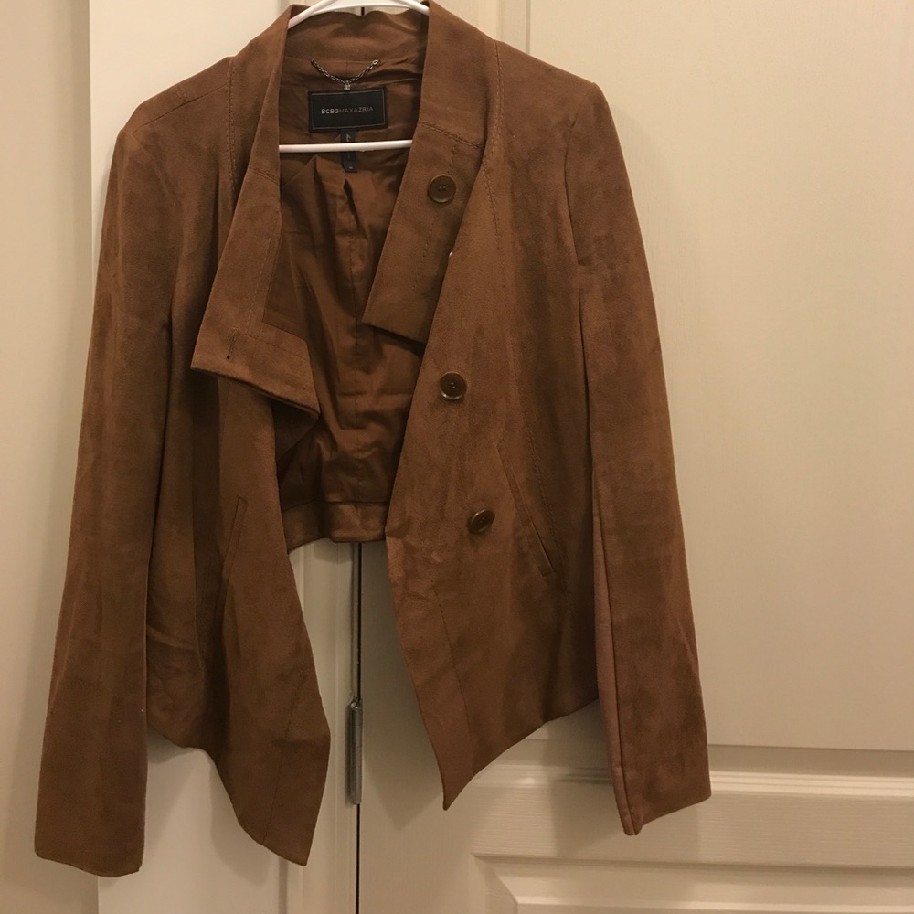 Brown suede bcbg jacket