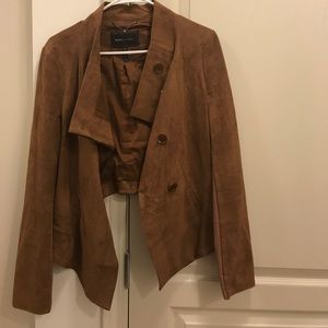 Brown suede bcbg jacket