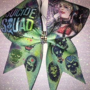 Suicide squad cheer bow Harley Quinn