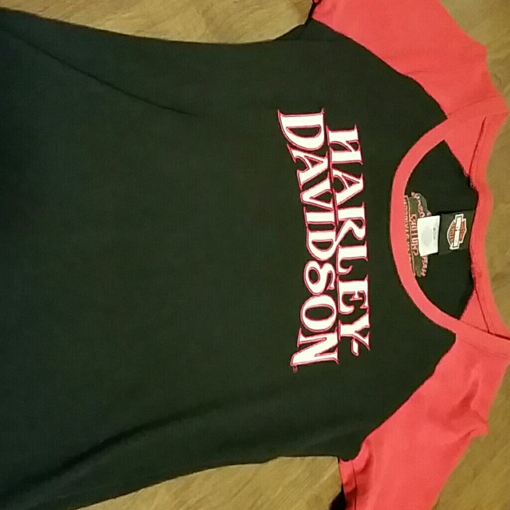 Harley Davidson 3/4 sleeve t shirt