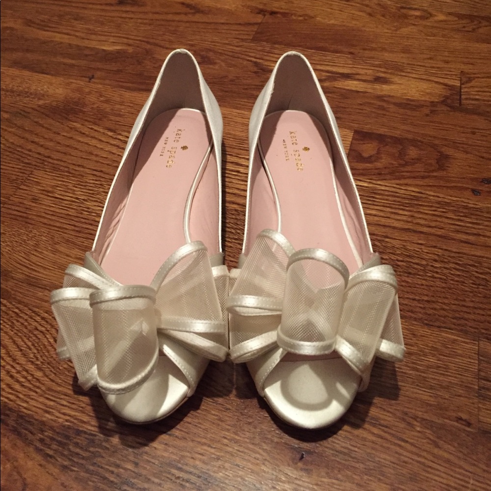 Kate Spade ♠️ Valarie flat bridal shoe,  size 8.5