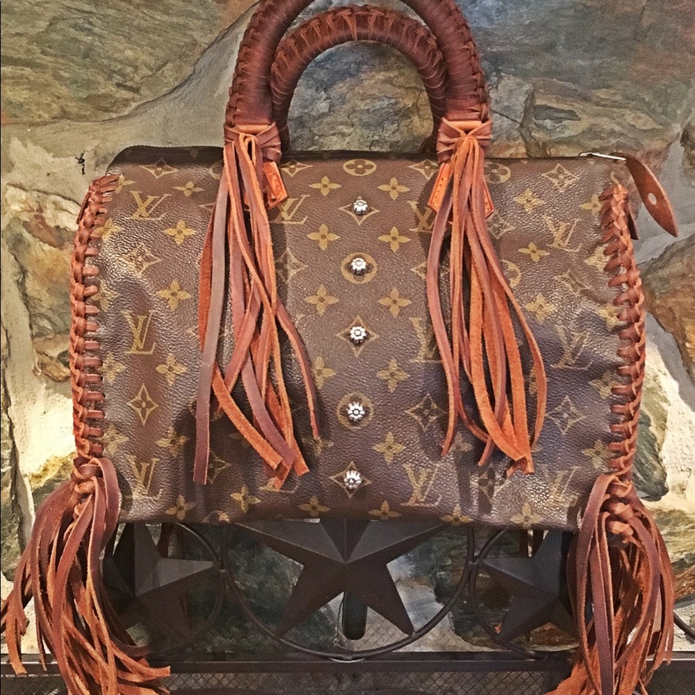 Authentic Fringed Louis Vuitton Speedy