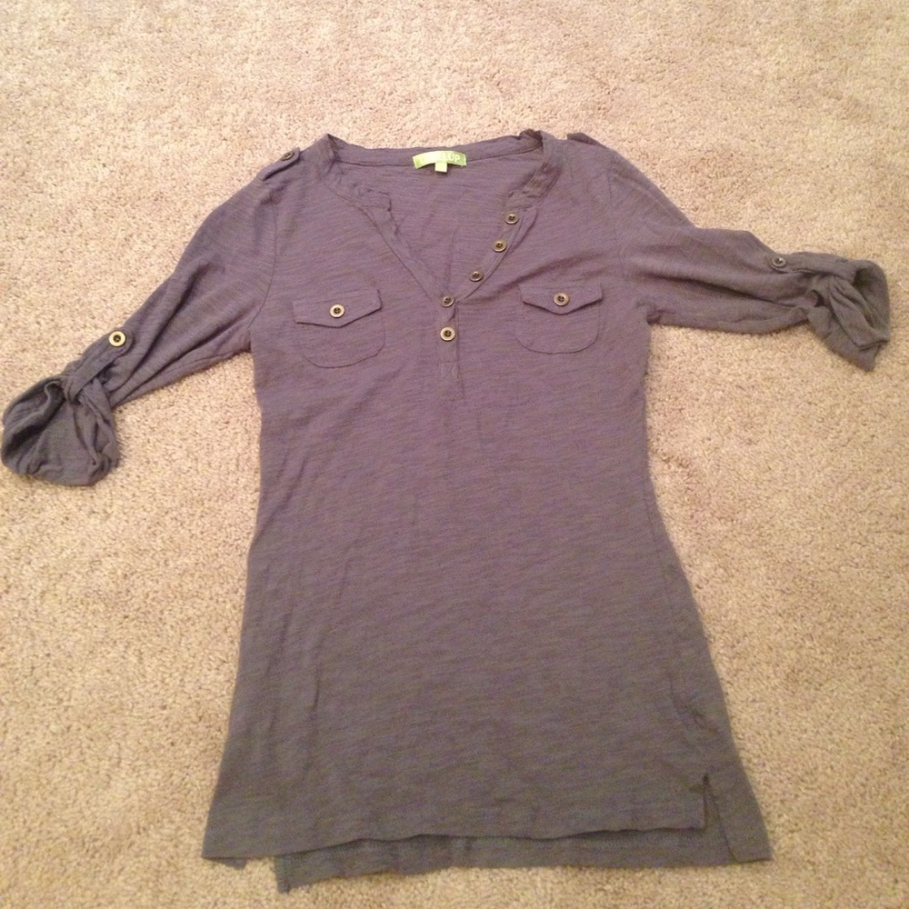 Slub 3/4 Sleeve Shirt