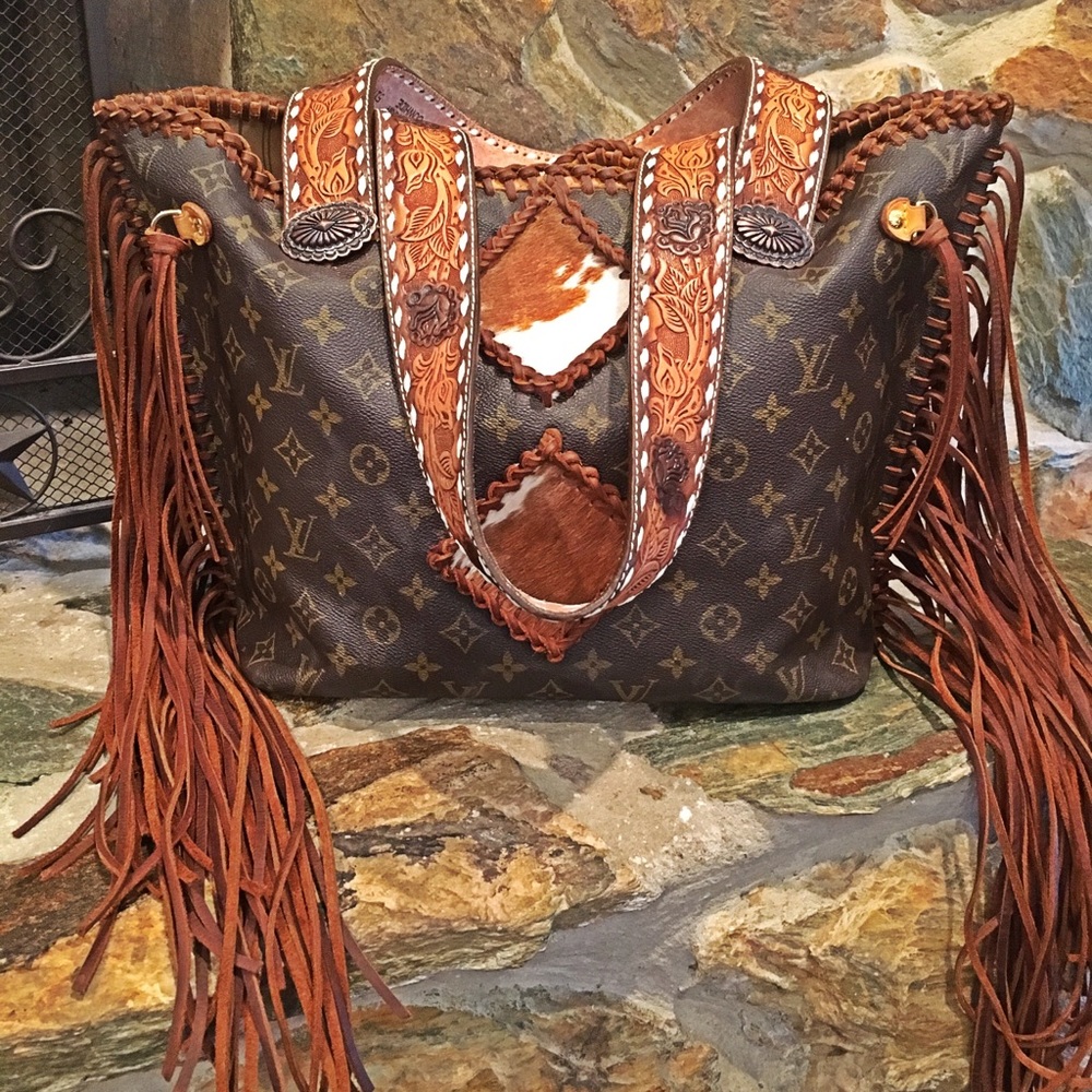 Authentic Fringed Louis Vuitton Neverfull