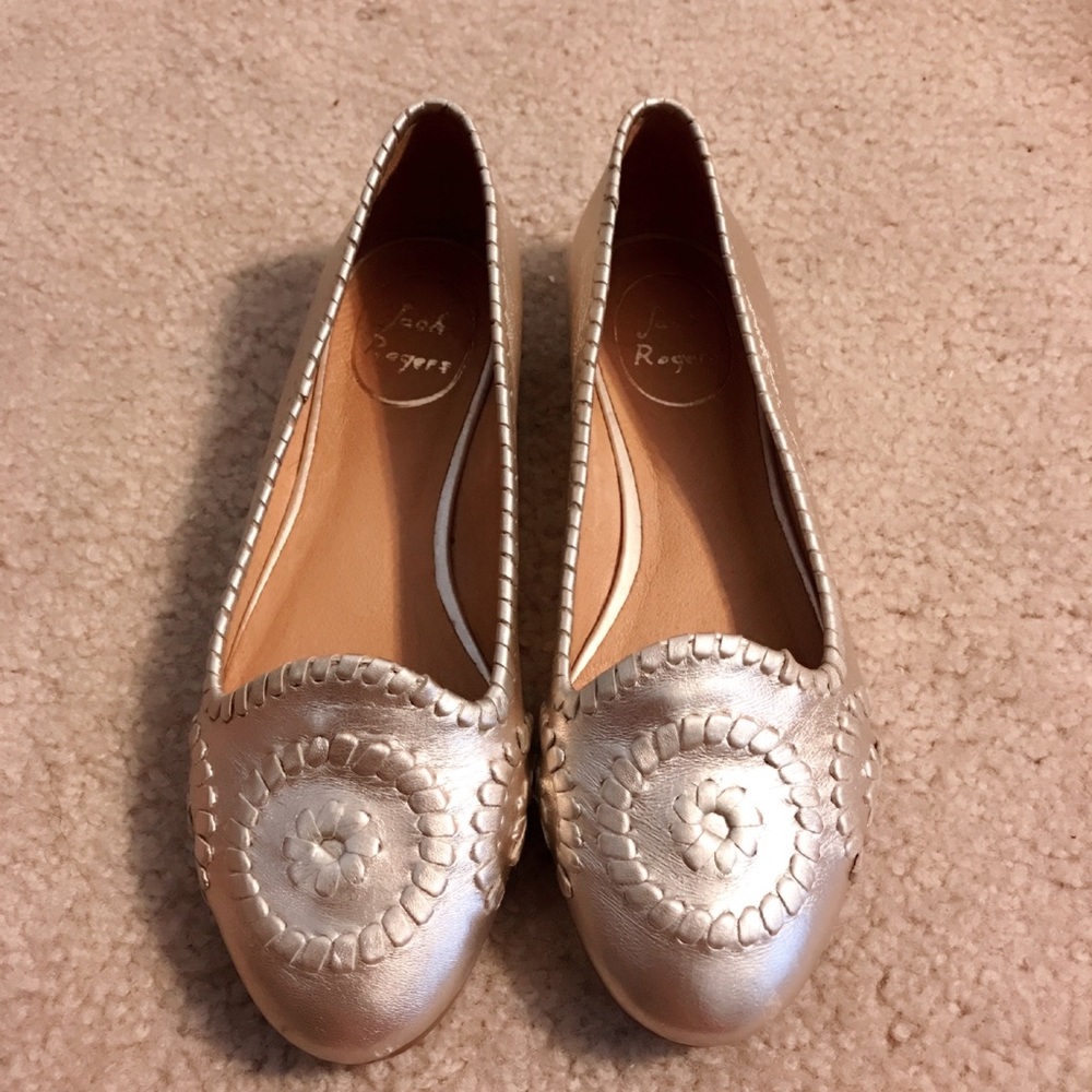 Jack Rogers Waverly Gold  Flats