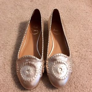 Jack Rogers Waverly Gold  Flats