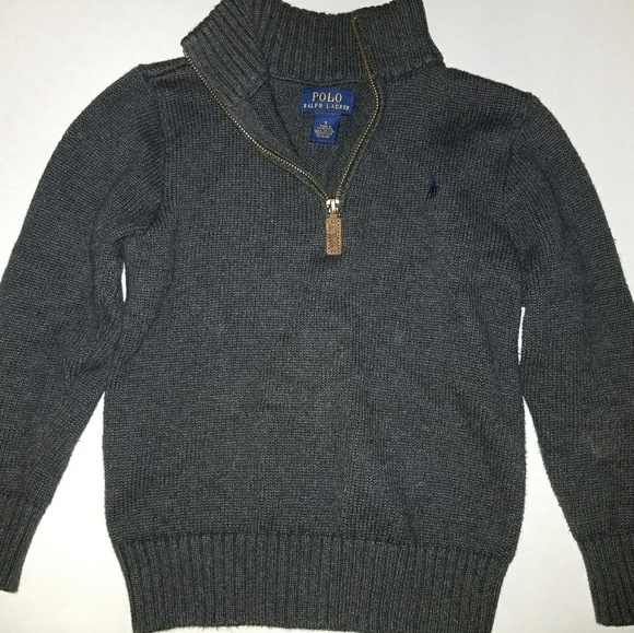 Boys POLO by Ralph Lauren 1/4 Zip Up Pullover - Picture 2 of 2