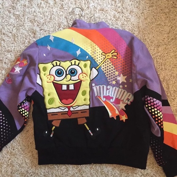 Nickelodeon Jackets & Coats Nwot Girls 78 Jacket Spongebob Poshmark