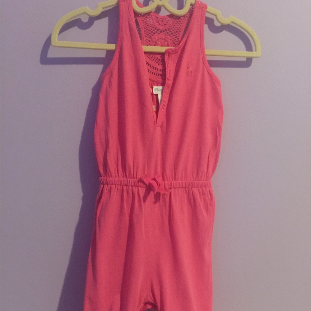 Pink infant jumpsuit