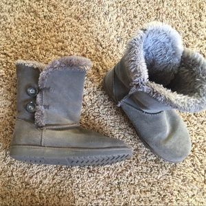 Grey Winter Boots