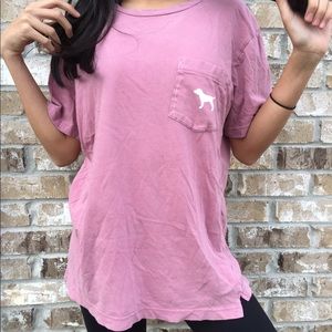 VS PINK soft begonia t shirt