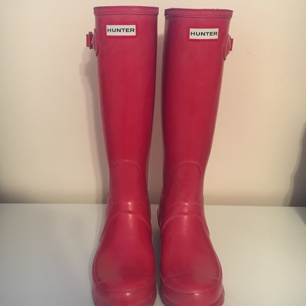Red Hunter Boots