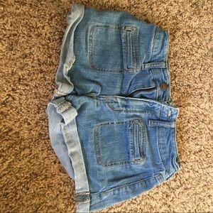 High Rise Jean Shorts