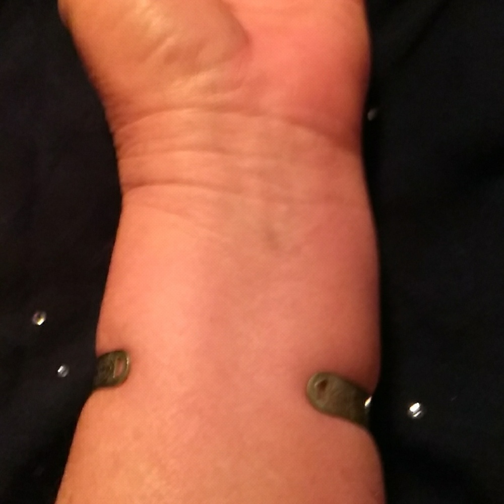 Turquoise Silver Bracelet Adjustable - image 6