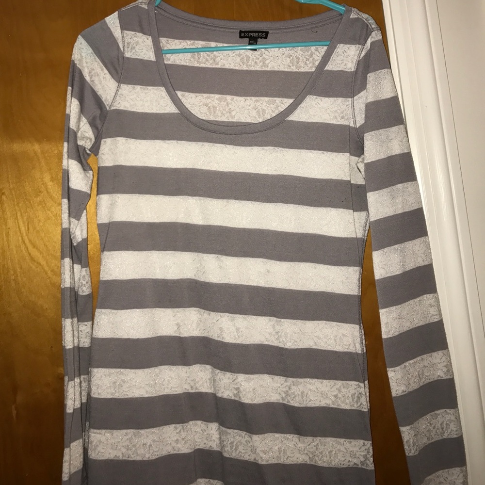 Laced long sleeve shirt