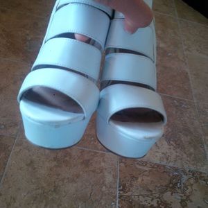 High heels with ankle strap