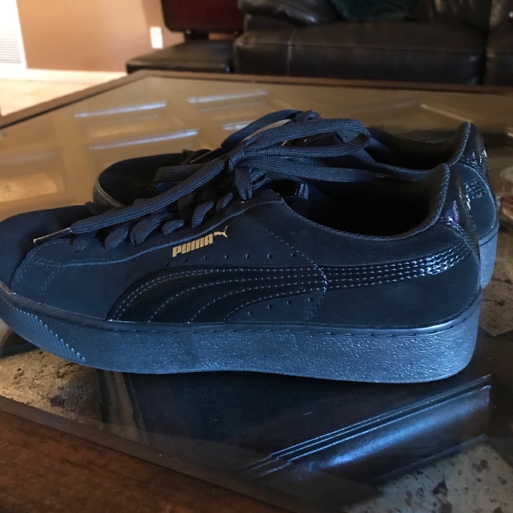 Puma black sneakers