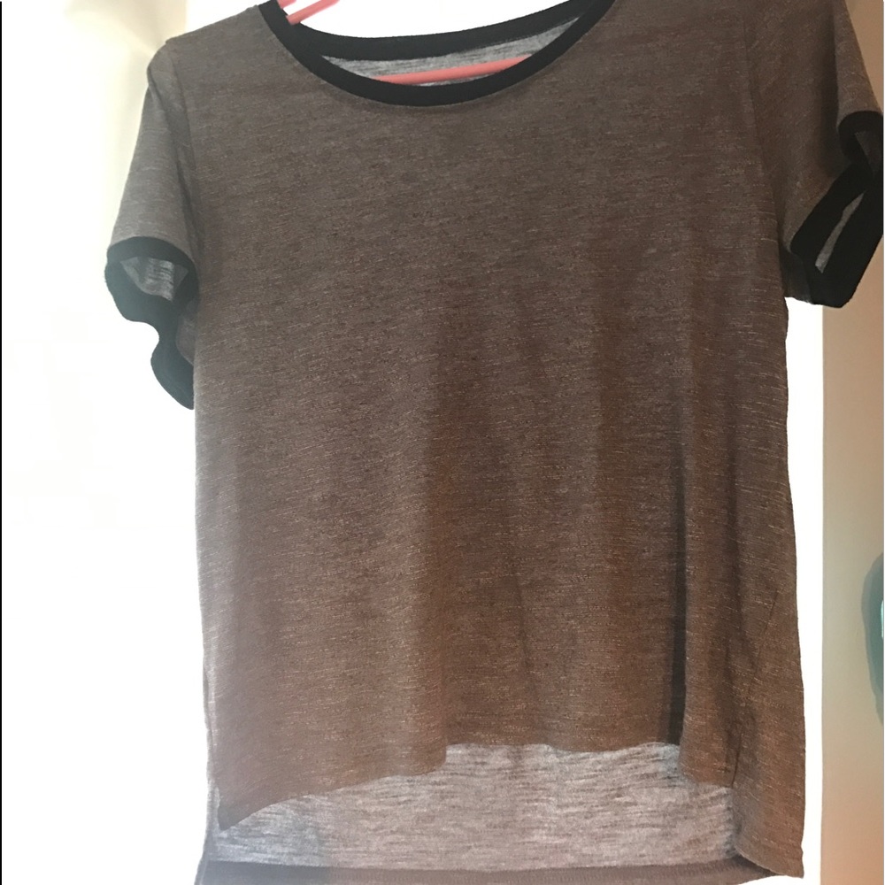 Grey short sleeve top