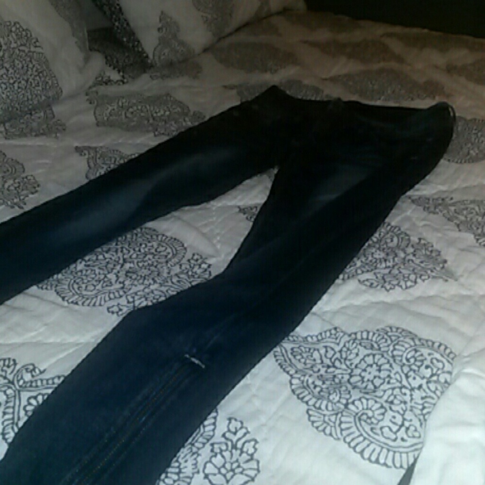 Express stella ankle skinny jean w side zips