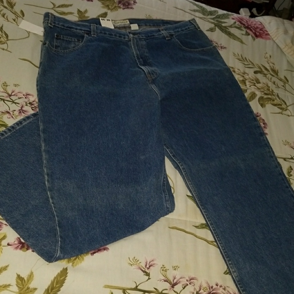 Brand new blue jeans