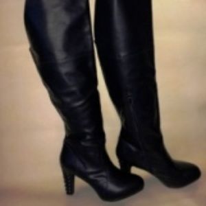Torrid Over The Knee Black Boots 12W