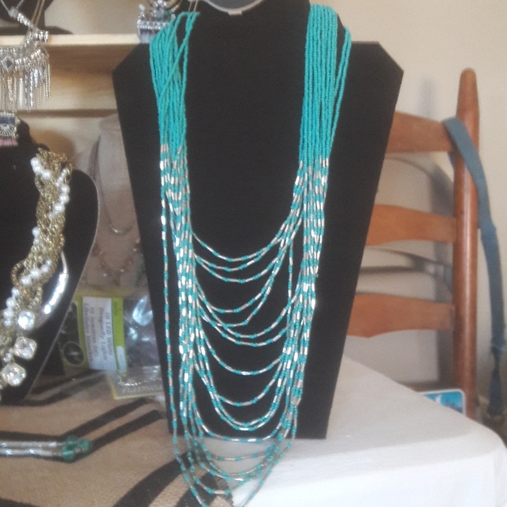Turquoise and silver Necklace