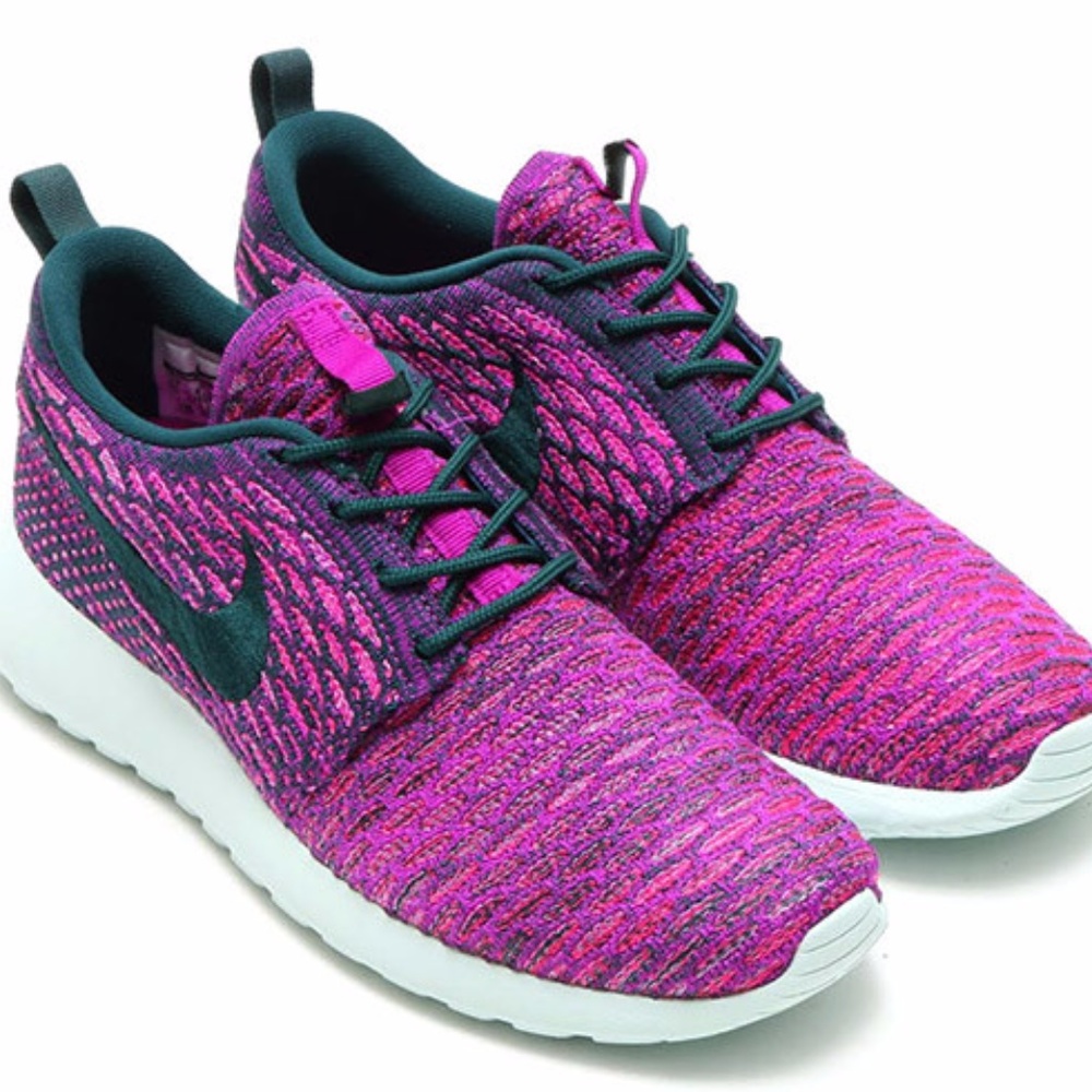 Nike Flyknit Roshe Run Colorways Pink and Purple