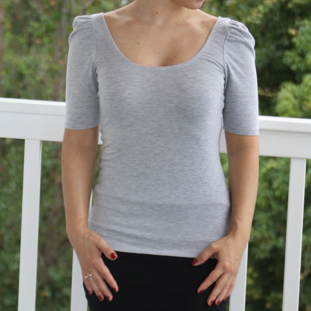 Puffy Shoulder Top