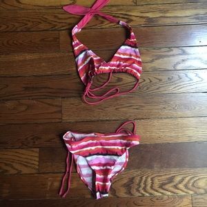 Designer girls bathing suit pink