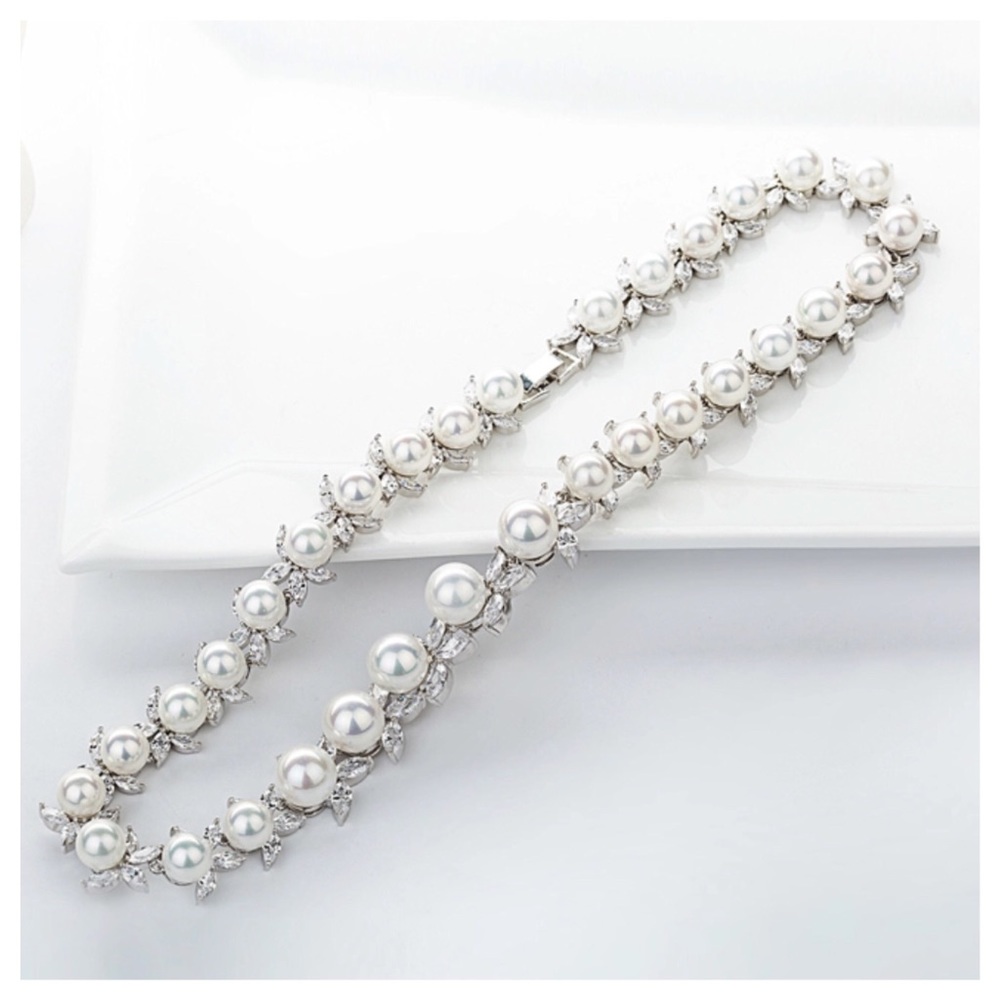 💜 Swarovski Crystals Elizaveta Pearl Set - Picture 4 of 6