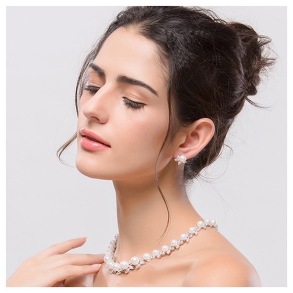 💜 Swarovski Crystals Elizaveta Pearl Set - Picture 2 of 6