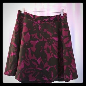 NWOT a line floral printed skirt